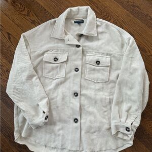 Miou Muse Cream Corduroy Shirt